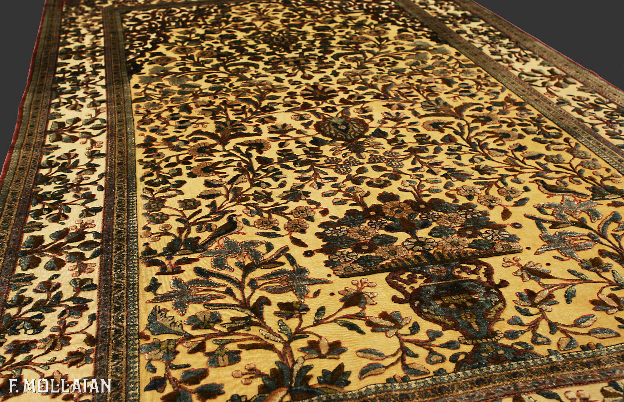 Alfombra Persa Antigua Kashan Souf n°:33295592